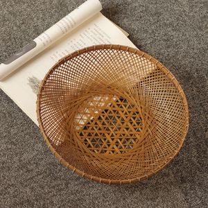Handmade <b>Bamboo</b> Woven Storage <b>Basket</b> Round For Tea Set Home Living Room Use Anji Origin - Product Image 4