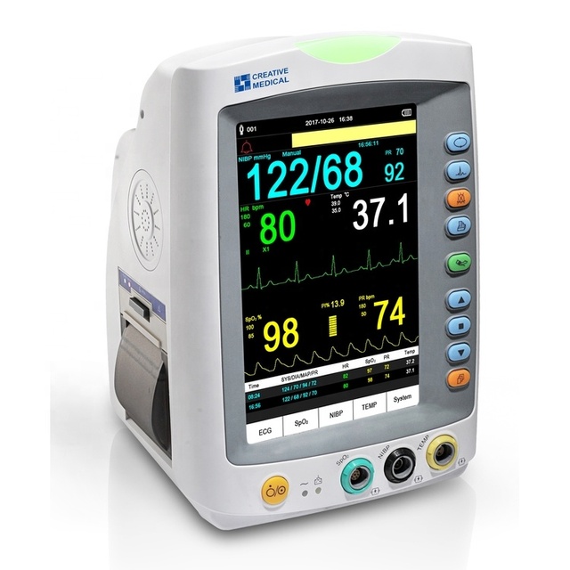 3.5 Inches Medical Hospital Equipments Veterinary Use ECG Patient Monitor Veterinary Handheld Vital Sign Monitor