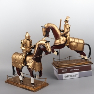 Chevalier romain médiéval modèle fer artisanat rétro salon bar fenêtre armoire nostalgique <span class=keywords><strong>d</strong></span>écoration pièces - Product Image 3