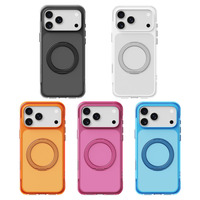 Étui de téléphone magnétique antichoc 2 en 1 avec bouton AI 360 °   Support de Bague avec Coussins d'Air aux Coins, Protection Intégrale pour iPhone 18 17 16 Pro Max
