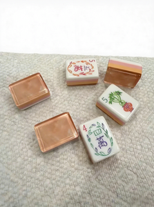 ชุดไพ่นกกระจอกอเมริกันแบบพกพาหรูหราสั่งล่วงหน้าชุดไพ่นกกระจอกอเมริกันคริสตัลลายมุกมุกมุกมุกสี่ชั้น - Product Image 1