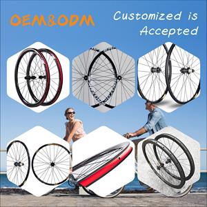 Vente directe de roues 700C Tubeless Tire Gravel Bike Wheel Set de roues de frein à disque 700C Carbon à vendre - Product Image 2