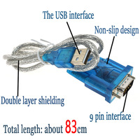 Cable USB RS232 HL-340, cable de puerto serie USB-RS232 de 9 pines, compatible con HL-340 de 64 bits con cable USB