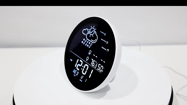 TUYA WIFI Clock Radio Weather Station WIFI Days Weather Detector Mobile ...