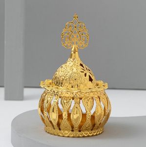 Luz hueca dorada, moda de lujo, <span class=keywords><strong>arabesco</strong></span>, resina hueca, artesanía, Decoración de mesa, estufa de aromaterapia - Product Image 2