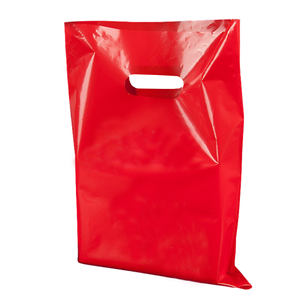 Sacs à provisions en plastique imprimés découpés à l'emporte-pièce 30cm <span class=keywords><strong>x</strong></span> <span class=keywords><strong>40cm</strong></span> avec poignée <span class=keywords><strong>sac</strong></span> cadeau pe sacs de transport en plastique de marque au détail en plastique avec logos - Product Image 3