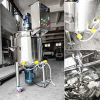Équipement de mélange de produits chimiques liquides de 500 L, machine à mélanger la crème pour le visage, le gel, la fabrication de savon liquide, machine à mélanger le gel