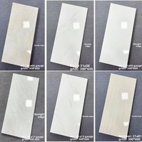 Carreaux de sol et de mur pour appartement en location 300x600mm ; Carreaux en céramique mats antidérapants à motif aspect pierre, design moderne et minimaliste