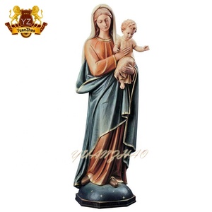 Sculptures de la vierge marie en fibre de verre, sculptures <span class=keywords><strong>catholique</strong></span> en résine, Statue du cœur suspendu - Product Image 2