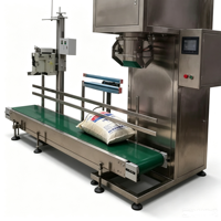AT-DGS-25F Elektrikli Otomatik Toz Paketleme Makinesi 5-25kg Kağıt Gıda Kimyasal Tartım Dolum Kapatma Vidalı Konveyör PLC