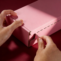 Boîte de présentation en carton personnalisée imprimée avec ligne de déchirement pour ouverture facile, emballage en carton pour la vente au détail