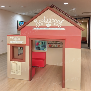 Mode doux intérieur aire de jeux équipement caserne de pompiers bureau de poste médecin Salon fête jouer café pour enfants jeu de rôle enfants d'âge préscolaire - Product Image 5