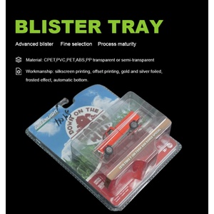 Boîte de protection personnalisée pour voitures miniatures, en blister transparent, en matériau CPET, style Hot Wheels, avec plaques en plastique - Product Image 2