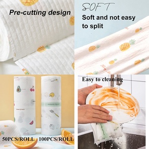 Vente en gros d'essuie-tout bon marché <span class=keywords><strong>Serviette</strong></span> de cuisine jetable de nettoyage en rouleau chiffons d'essuyage torchon essuie-tout - Product Image 6