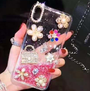 เคสโทรศัพท์ <span class=keywords><strong>iPhone</strong></span> Xr X <span class=keywords><strong>Xs</strong></span> <span class=keywords><strong>6</strong></span> 7 8 11 12 13 14 15 16 17 Plus Pro Max แบบ 3 มิติ ประดับเพชรแฮนด์เมด ดีไซน์ของเหลวไหลวิบวับ - Product Image 6