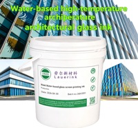 Serigrafía de alta temperatura para tinta para ventanas de vidrio de construcción al aire libre a base de agua y resistente a la intemperie