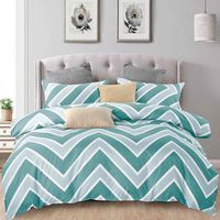 Parure de lit en microfibre, impression personnalisée, motif géométrique, housse de couette, pour la chambre à coucher, nouveau design