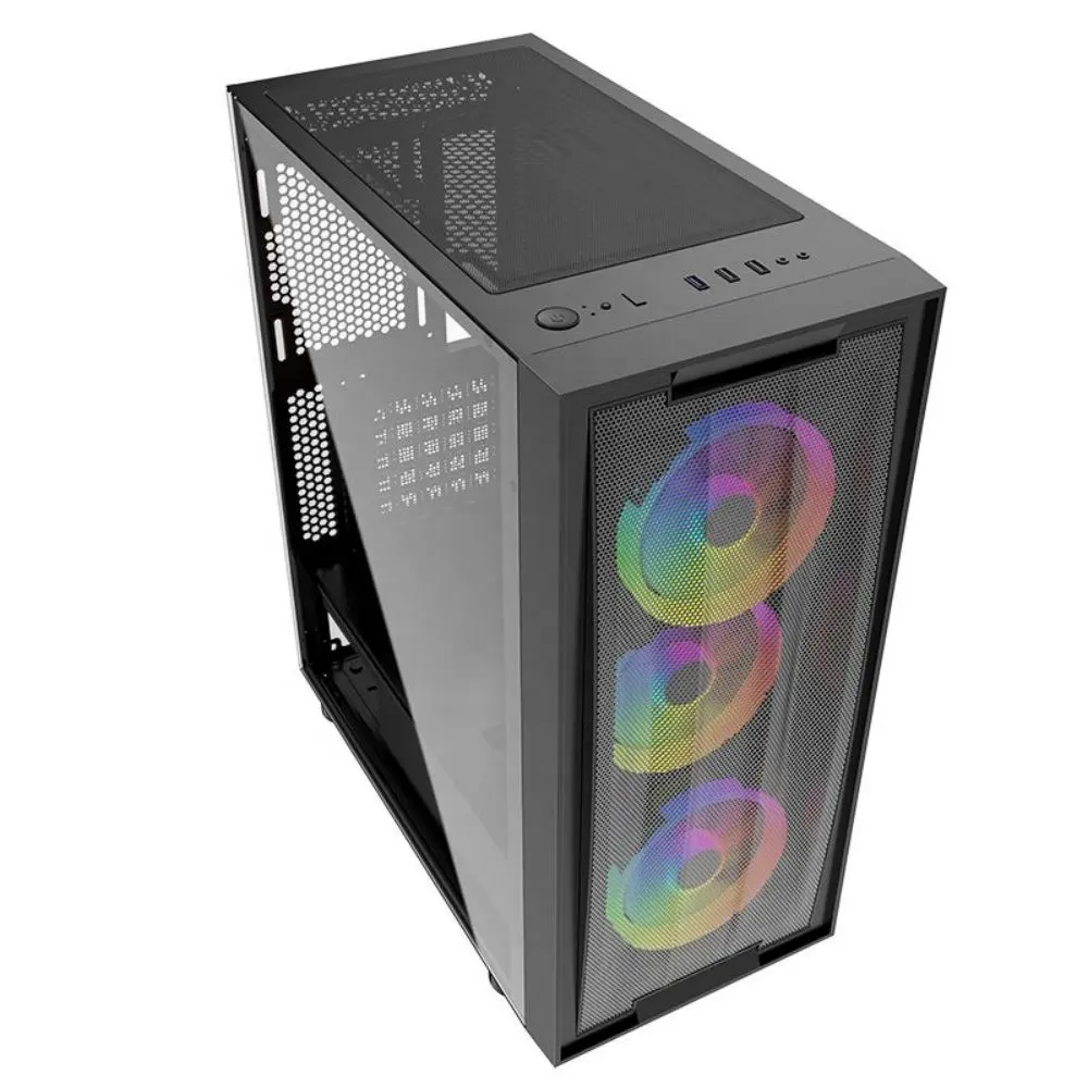 2022 power train casing pc dustproof small cabinet mid tower atx computer cases
