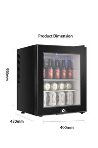 FSE 40L <strong>Black</strong> <strong>Mini</strong> Refrigerator <strong>Mini</strong> Bar Hotel Small <strong>Fridge</strong> Single Glass Door Beer <strong>Mini</strong> <strong>Fridge</strong> - Product Image 2