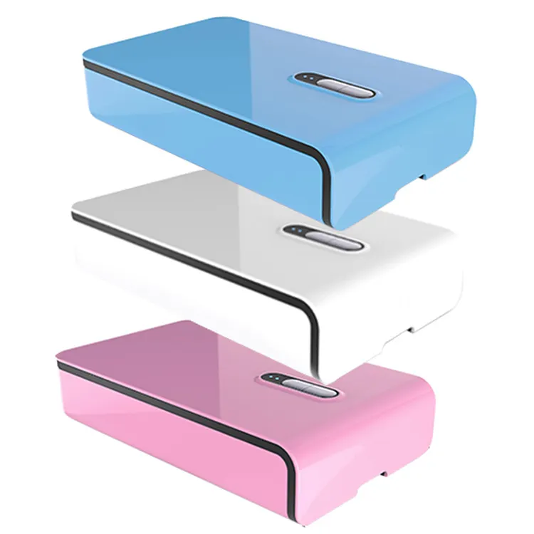 USB girişli şarj cihazı taşınabilir temizleyici dezenfektanı UV dezenfeksiyon cep cep telefonu sterilizatör kutusu