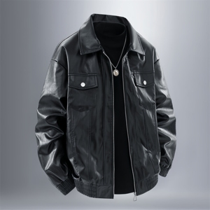 <span class=keywords><strong>Giacca</strong></span> di pelle americana, tuta <span class=keywords><strong>da</strong></span> motociclista <span class=keywords><strong>da</strong></span> <span class=keywords><strong>uomo</strong></span> primavera e autunno, <span class=keywords><strong>giacca</strong></span> di pelle larga di marca alla moda - Product Image 6