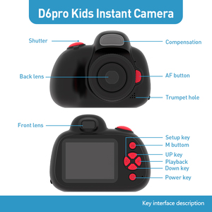 D6pro trẻ em chuyên nghiệp kỹ thuật số <span class=keywords><strong>Mini</strong></span> SLR máy ảnh 2.4 inch 4K IPS máy quay di động tự động lấy nét 20x nhiếp ảnh gia - Product Image 2