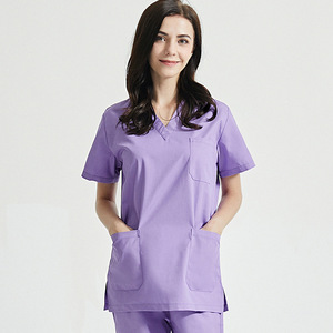 42001 en stock, tenue médicale pour médecin, tissu sergé, 65% polyester, 35% coton, unisexe, usage hospitalier - Product Image 6