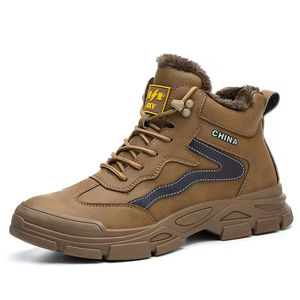 Botas de Senderismo Unisex de Alta Gama, Impermeables, Ligeras, de Cuero de Grano Completo, con Suela de Goma Antideslizante y Soporte para el Tobillo, para Trekking al Aire Libre - Product Image 1