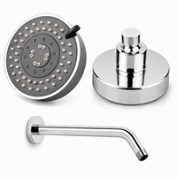 Ensemble de douche mural moderne en acier inoxydable avec filtre haute pression, économie d'eau, luxe, fixe et à main
