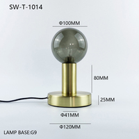 Lámpara de Mesa LED Clásica de Metal, Estilo Italiano, Portátil, de Lujo, para Restaurante, Comedor, Hotel, Venta al Por Mayor