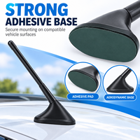 Antenne décorative universelle pour toit de voiture, antenne factice noire, mât auto-adhésif, accessoire de style extérieur pour voiture SUV