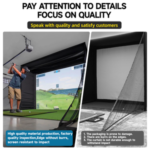 Açık Golf eğitim simülatörü kafes spor uygulama Golf simülatörü muhafaza ile darbe örgü ve tüm direkleri - Product Image 3