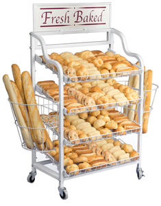 Exhibidor de Panadería Metálico Personalizado para Piso / Estante de Exhibición de Pan de Hierro - Product Image 5