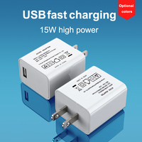 Cargador USB de montaje en pared de 15W, adaptador de fuente de alimentación de 5V, 3A, enchufe JP, aprobado por PSE para luces LED, tabletas, cámaras eléctricas de 5V, 3A