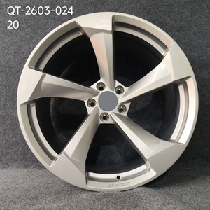 Nouvelles jantes QZC en aluminium forgé concave à rayons multiples, finition argentée, monobloc 5x112 pour <span class=keywords><strong>Audi</strong></span> <span class=keywords><strong>Q5</strong></span>/Q7/Q8/SQ8 et pour - Product Image 1