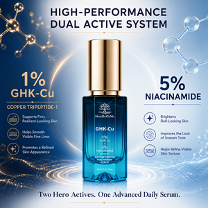 Siero all'ingrosso da 30ml con GHK-Cu Peptidi di Rame, 5% Niacinamide, Ialuronato di Sodio, Centella ed Ectoina per la Routine di Cura di Viso e Collo - Product Image 2