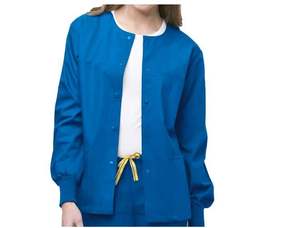 WI-8006 - Wonderwink Áo Khoác Giữ Ấm Phía Trước Bằng Đồng Bằng Cho Cả Nam Và Nữ 29.75 Inch, Chấp Nhận Đặt Hàng Tùy Chỉnh Thiết Kế Màu Sắc - Product Image 3