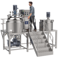 Haute productivité 1000L 2000L 3000L ligne de production de sirop équipement mélangeur d'homogénéisation pour Gel cosmétique