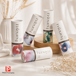 Caja de Papel Kraft FSC Ecológica y Biodegradable <span class=keywords><strong>para</strong></span> Perfume de Lujo, Envase de Tubo de Papel <span class=keywords><strong>para</strong></span> Cosméticos, Cilindro <span class=keywords><strong>para</strong></span> Regalo - Product Image 3