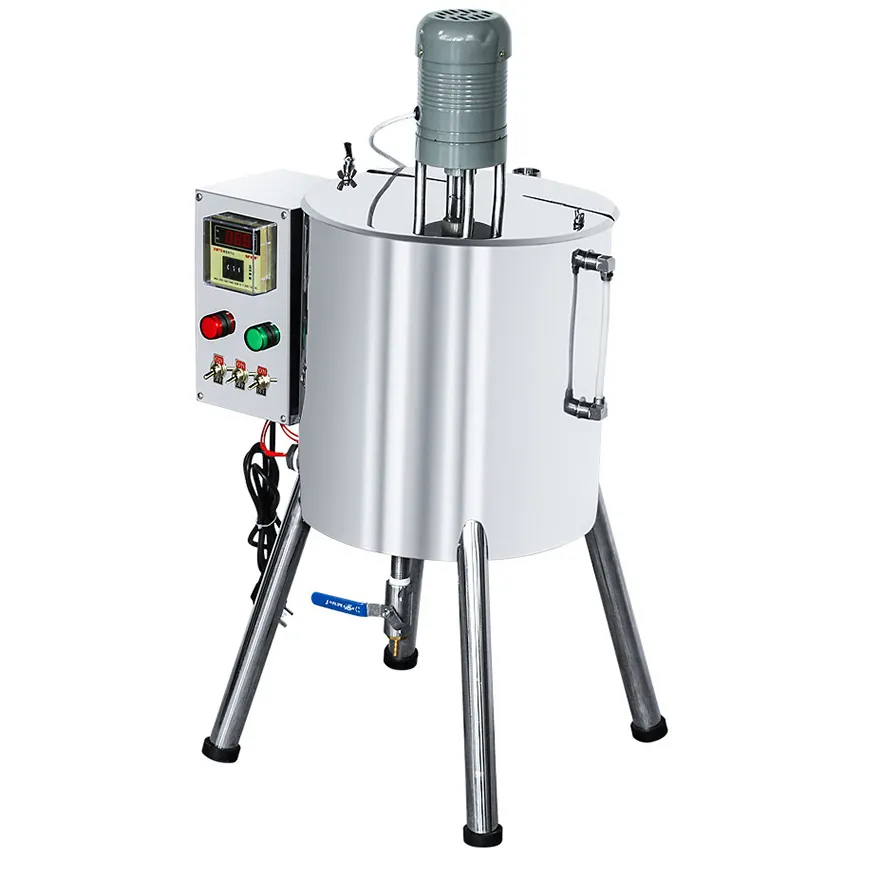 Stirring Filling Machine With Mixing Hopper Heater Tank Hot For Chocolates Crayon Handmade Soap Filler