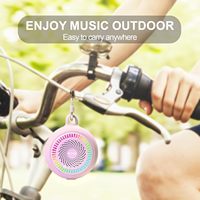 Enceinte sans fil portable en gros, petite, étanche IPX7, avec clip, lumière colorée, logo personnalisé, OEM