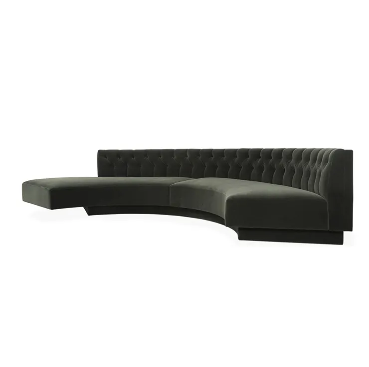 simple style mid century nordic royal velvet chesterfield black sofas set luxury living room furniture