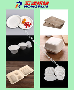 Automatic Biodegradable Bagasse Paper Pulp Molding Plate Cup <strong>Tableware</strong> Making <strong>Machine</strong> <strong>for</strong> Biodegradable Plates - Product Image 2