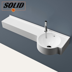 Petit appartement toilette triangulaire salle de bain armoire coin lavabo coin lavabo combinaison pierre artificielle triangle bassin - Product Image 5