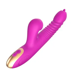 Konijn Vibrator Oplaadbare Anale Vagina Massage Seksspeeltjes Dildo Konijn Vibrator Stuwende Konijn Vibrator Voor Vrouwen Masturberen