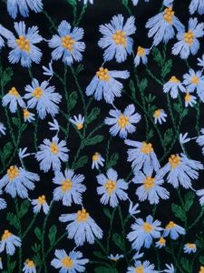 幅120 cmカラフル手作りデイジー植物花無地刺繍生地綿リネンレーヨン生地チャイナドレスバッグ用 - Product Image 2