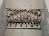Broyeur à axe unique haute capacité pour le plastique - Production de 1500 kg/h, lames en acier trempé pour les déchets plastiques/palettes/sacs en vrac