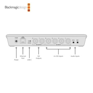 Blackmagic <span class=keywords><strong>Atem</strong></span> <span class=keywords><strong>Sdi</strong></span> <span class=keywords><strong>Extreme</strong></span> <span class=keywords><strong>Iso</strong></span> Guía de transmisión en vivo Estación de conmutación de entrada <span class=keywords><strong>SDI</strong></span> de 4/8 canales - Product Image 5