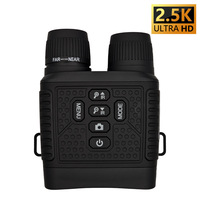 Dispositivo de visión nocturna para exteriores de 2,5 K, binoculares HD de 30MP con telescopio infrarrojo y cámara con zoom 6x, uso diurno y nocturno