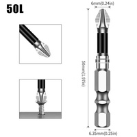 5 pièces 65mm Long tournevis à percussion ensemble d'embouts de puissance bricolage poignée en acier de qualité OEM pour le forage électrique